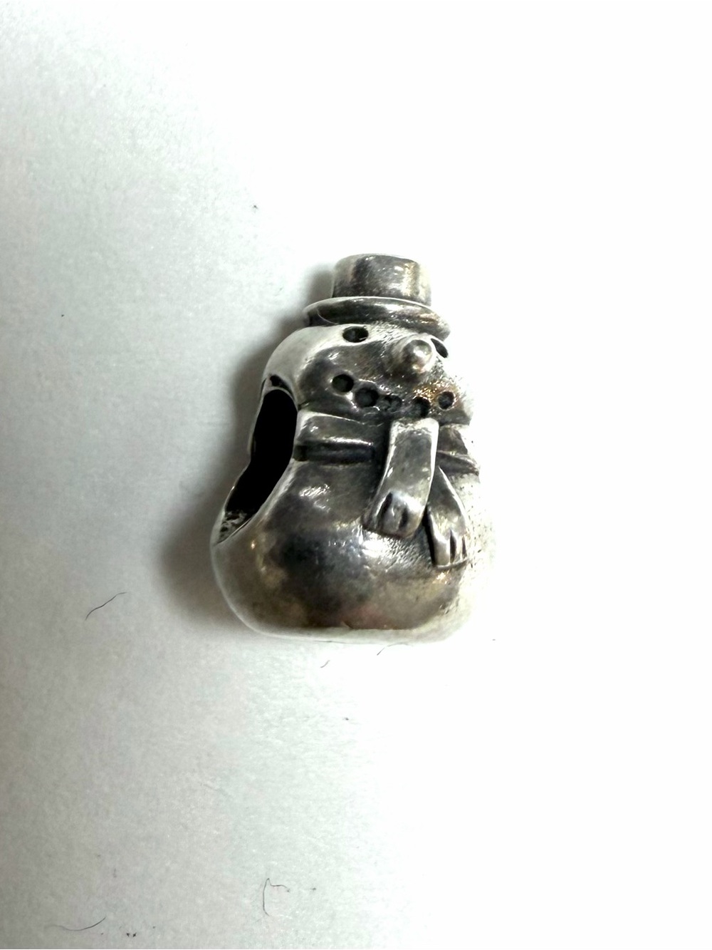 Pandora ALE Sterling Silver Snowman Charm #790374